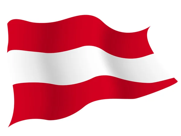 Oostenrijk nationale vlag land — Stockvector
