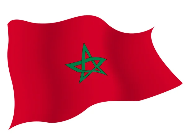 Maroc pays du pavillon — Image vectorielle