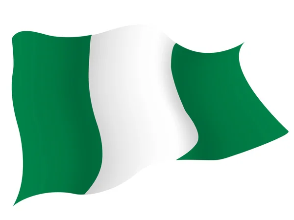 Národní vlajka Nigérie — Stockový vektor