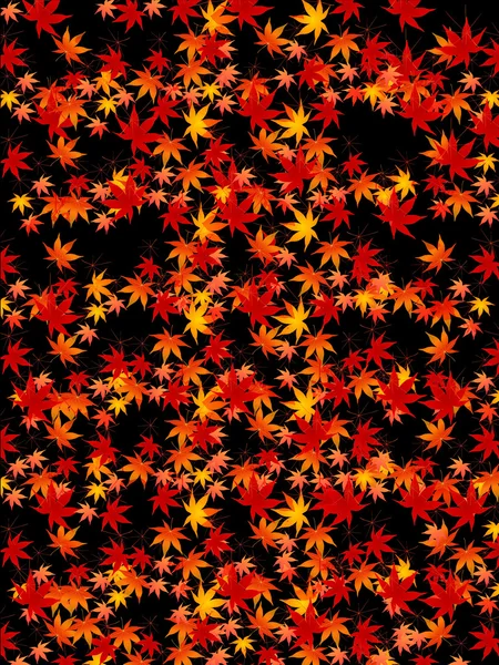 Maple autumn leaves background — Stock Vector