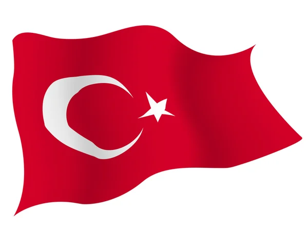 Bendera Negara Turki - Stok Vektor