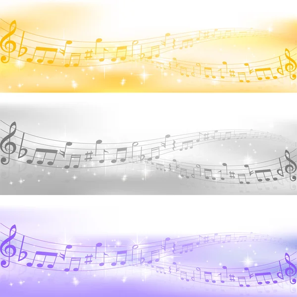 Music note background — Stock Vector