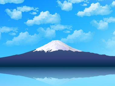 Fuji gökyüzü arka plan