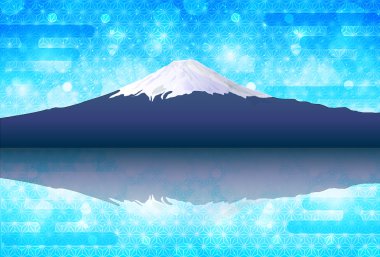 Fuji gökyüzü arka plan