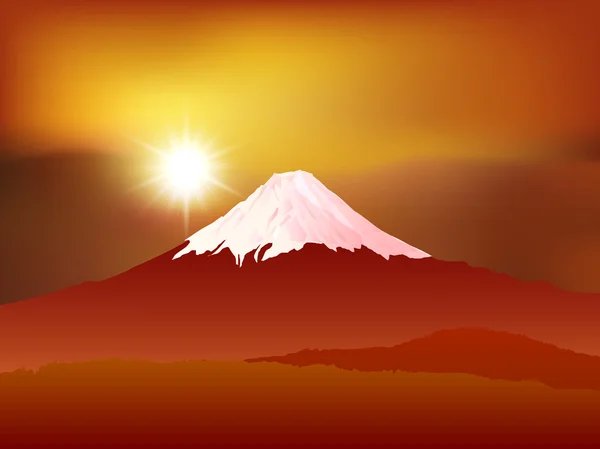Fuji sky background — Stock Vector