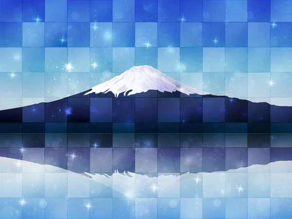 Fuji ciel arrière-plan — Image vectorielle