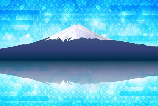 Fuji cielo sfondo — Vettoriale Stock
