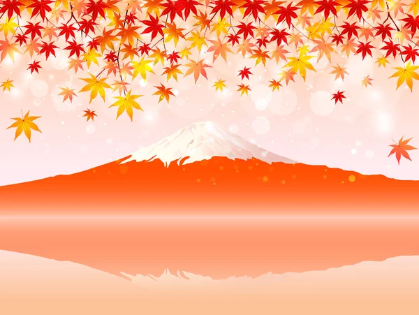 Fondo de arce Fuji — Vector de stock