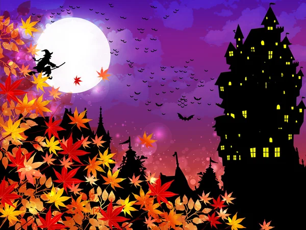 Fondo de arce de Halloween — Archivo Imágenes Vectoriales