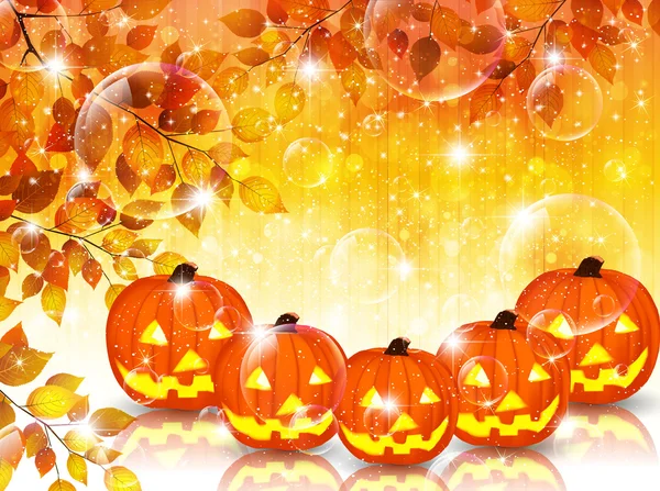 Halloween javor pozadí — Stockový vektor