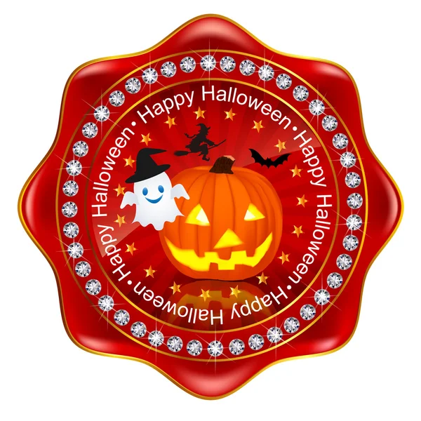 Halloween pumpkin frame — Stock Vector