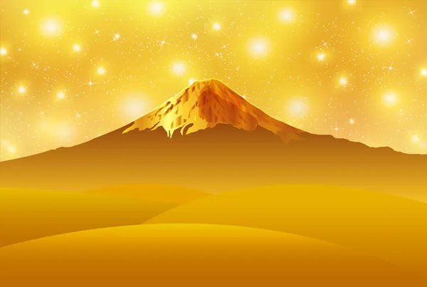 Fuji Neujahr Grußkarte Hintergrund — Stockvektor