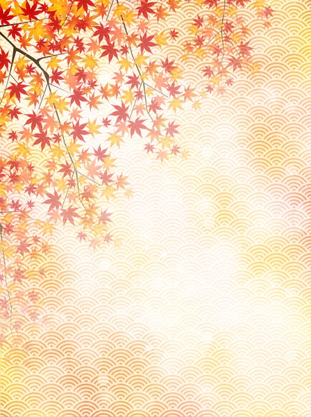 Feuilles d'érable automne fond — Image vectorielle