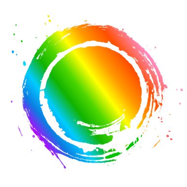 gökkuşağı daire kare