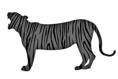 Kaplan Yeni Yıl kartı kaplan modeli 