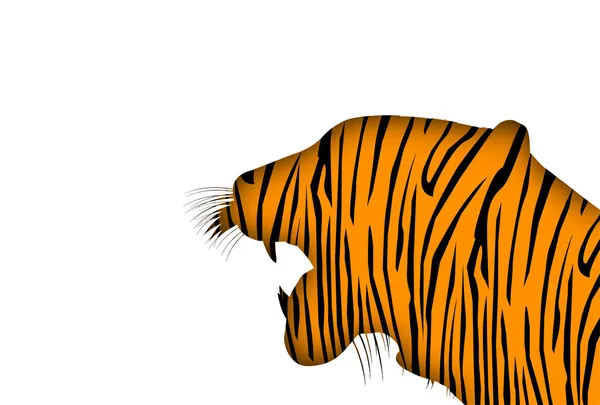 Тигр Новогодняя Открытка Тигр Фон — стоковый вектор