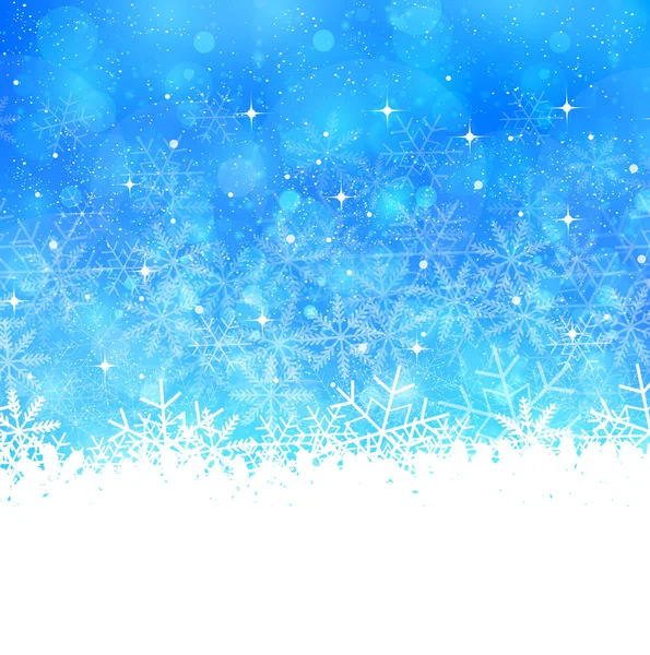 Karácsonyi hó háttér — Stock Vector