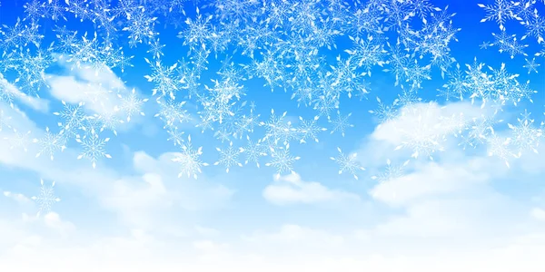 Neige Noël Hiver Aquarelle Fond — Image vectorielle