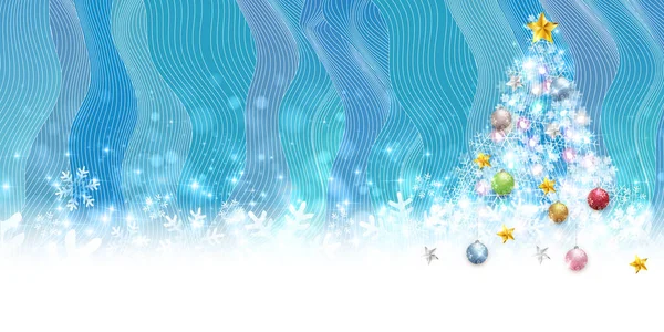 Sníh Vánoce Zimní Akvarel Pozadí — Stockový vektor
