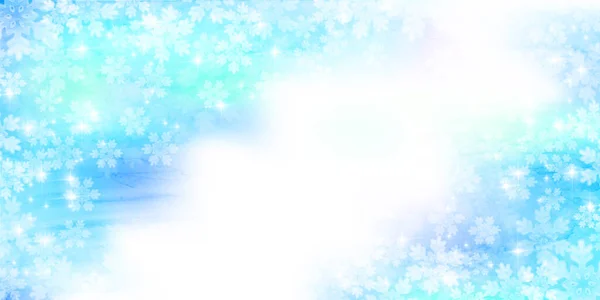 Snö Jul Vinter Akvarell Bakgrund — Stock vektor
