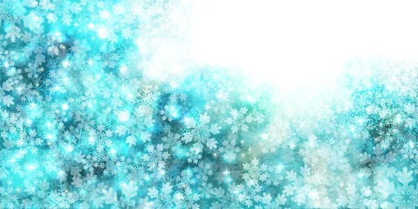 Neige Noël Hiver Aquarelle Fond — Image vectorielle