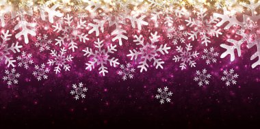 Karlı Noel kış suluboya arka planı 