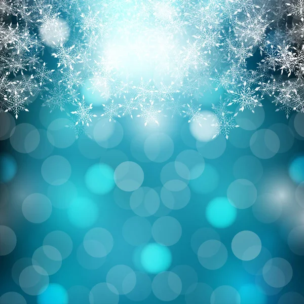 Nieve Navidad Invierno Acuarela Fondo — Vector de stock