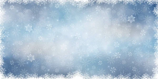 Sneeuw Kerst Winter Aquarel Achtergrond — Stockvector