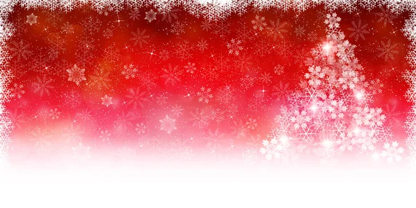 雪のクリスマス冬の水彩の背景 — ストックベクタ