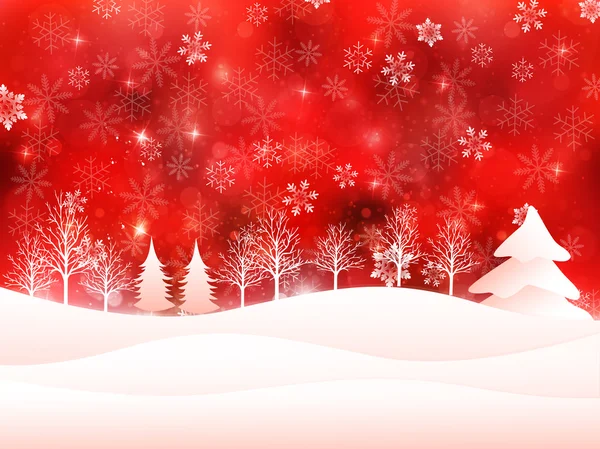 Navidad nieve fondo — Vector de stock