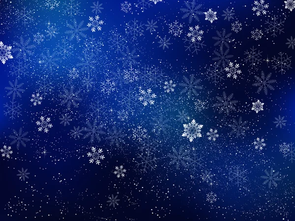 Noël fond de neige — Image vectorielle