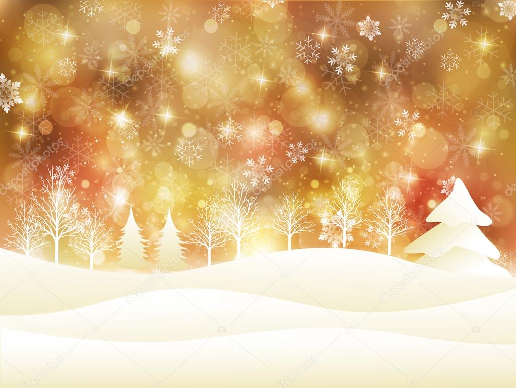 Christmas snow background