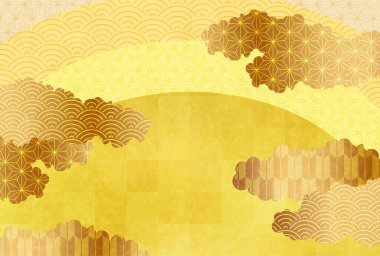 Japon desenli yeni yıl kartı dokusu 