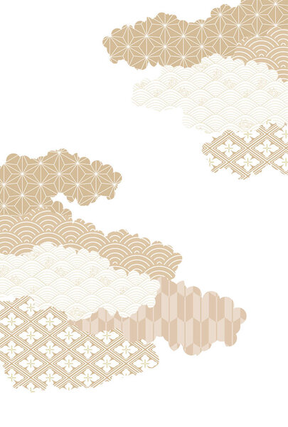 Japanese pattern New Year's card texture background 