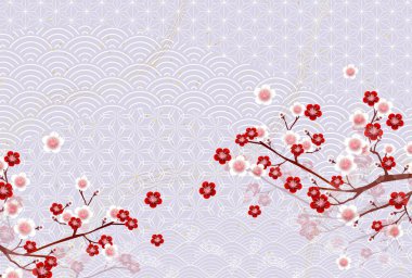 Erik Yeni Yıl Kart Japon şablonu 