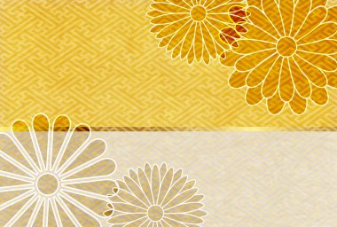 Kasımpatı Japon desenli yeni yıl kartı geçmişi 