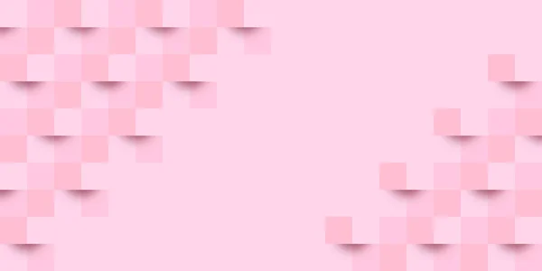 Frühling Rosa Dreidimensionalen Hintergrund — Stockvektor