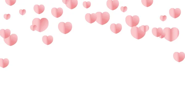 Saint Valentin Coeur Fond Rose — Image vectorielle