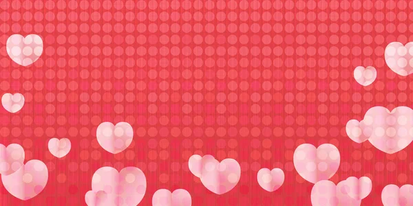 Valentine Day Heart Pink Background — Stock vektor