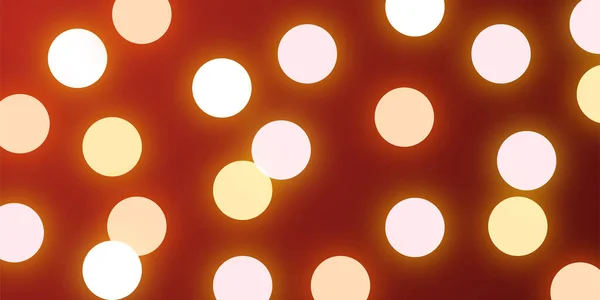 Cercle Lumineux Valentine Fond Pois — Image vectorielle