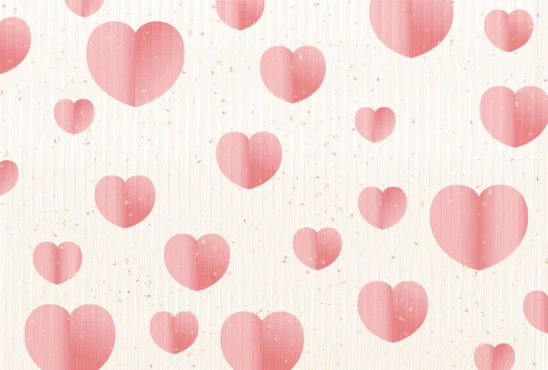 Valentine Day Heart Pink Background — Stockvektor