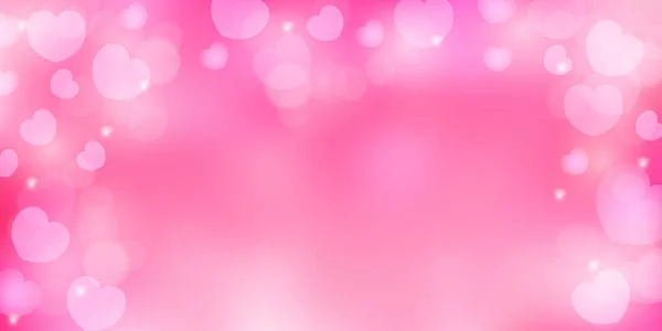 Valentine Day Heart Pink Background — стоковый вектор