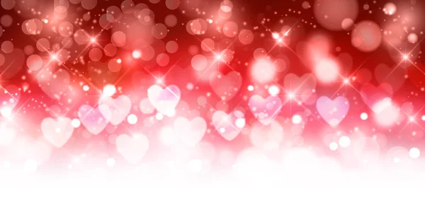 Valentine Day Heart Red Background — Vettoriale Stock