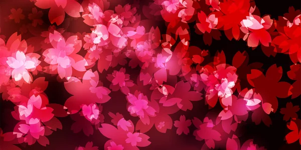 Flores Cerezo Patrón Japonés Fondo Primavera — Archivo Imágenes Vectoriales