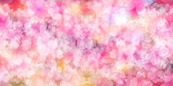 Fleurs Cerisier Motif Japonais Fond Printemps — Image vectorielle
