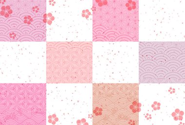 Erik Japon desenli bahar arkaplanı 