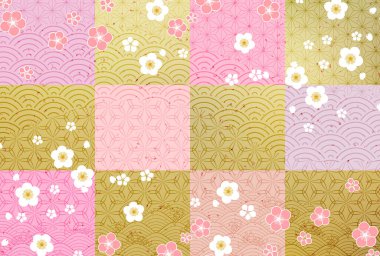 Erik Japon desenli bahar arkaplanı 