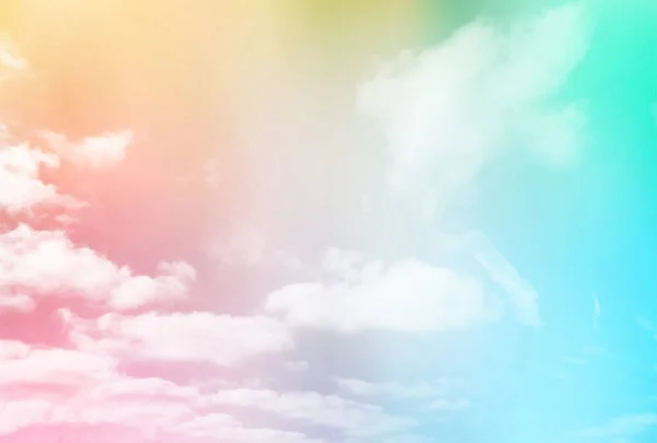 Ciel Nuage Paysage Fond Coloré — Image vectorielle