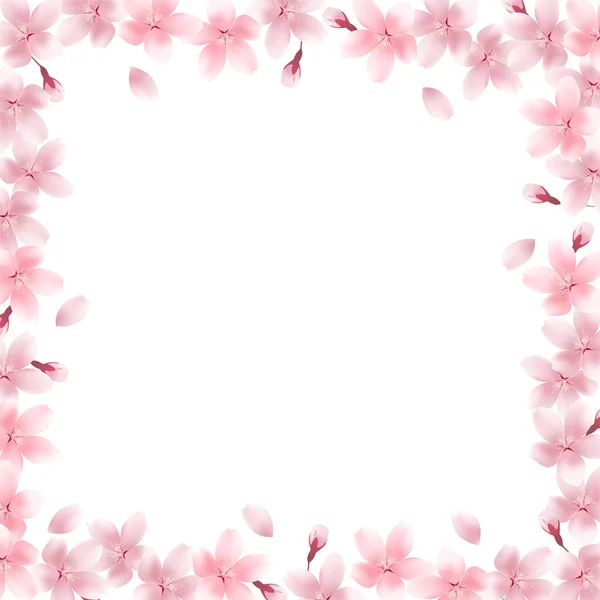 Вишня Цвітіння Весни Квітка Кадру — стоковий вектор