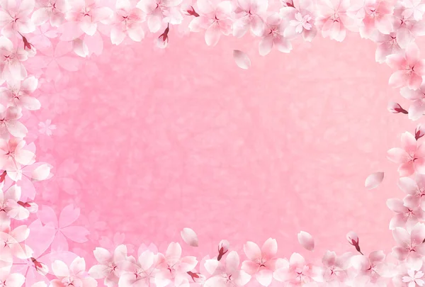 Вишневе Цвітіння Весняний Квітковий Фон — стоковий вектор
